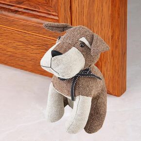 Cute Decorative Door Stopper for Bottom of Door and Inside Door Decorative.Soft and Weighted Door Stop.Door Weight to Keep Door Open (Grey Cat)