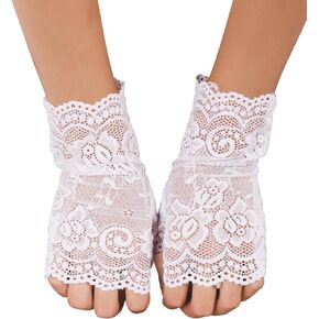 Sacina Gothic Fingerless Mesh Gloves, Lace gloves, Goth Gloves, Vintage Gloves, Gothic Accessories