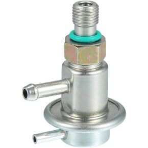 Motoforti Fuel Injection Pressure Regulator, for Toyota Land Cruiser Base 4.5L 1993-1997, Metal, No.2328075010, Silver Tone
