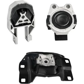 JDMON 3Pcs Engine Motor & Transmission Mount Kit Replacement for Ford Focus L4 2.0L 2012 2013 2014 2015 2016 2017 2018 Compatible with A5312, A5520, A5612, 3S4Z6038BA, 5S4Z6038AA, CV6Z6068A, AV6Z6068A