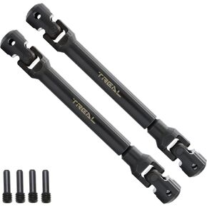 TREAL SCX6 Driveshaft Set Heavy Duty Hardened Steel Front Rear Drive Shafts for Axial 1/6 SCX6 JLU Wrangler