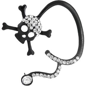 CSIYANJRY99 1pcs Halloween Spider Skeleton Earrings for Women Ear Cuff Non Pierced Gothic Punk Vintage Long Tassel Earrings Spider Earrings Skulls Earrings for Halloween Jewelry