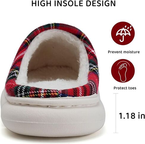 شباشب نسائية من WateLves من الإسفنج الذكي الدافئ مريحة ولطيفة للمنزل وخفيفة الوزن وخفيفة الوزن لعيد الميلاد in Kuwait