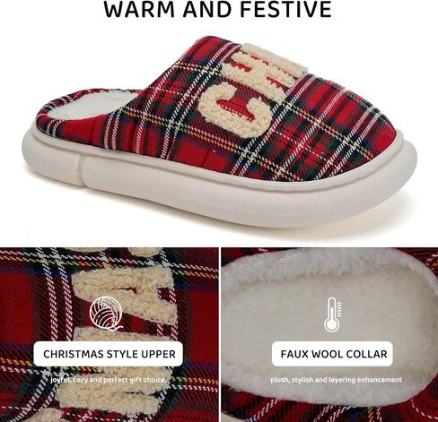 شباشب نسائية من WateLves من الإسفنج الذكي الدافئ مريحة ولطيفة للمنزل وخفيفة الوزن وخفيفة الوزن لعيد الميلاد in Kuwait