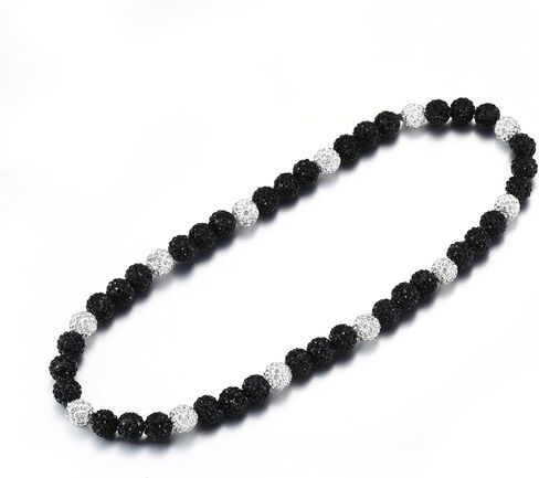 RWQIAN Baseball Beaded Necklace for Men Boys,Bling Baseball Necklace with Baseball Drip Chains Inspired Accessory Diamond Necklaces Rhinestone Making Jewelry Baseball Team Athletes Gifts in Kuwait