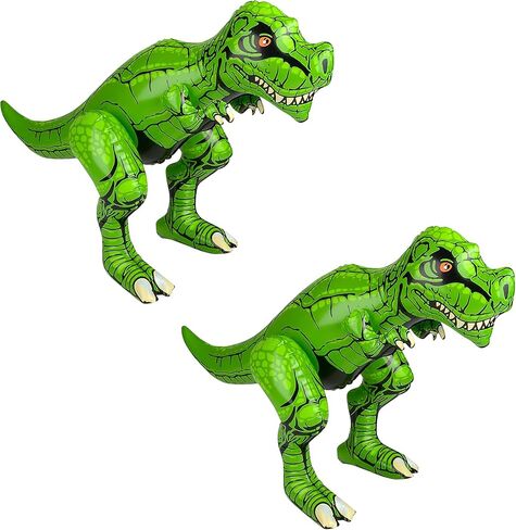 ديناصور رابتور قابل للنفخ من فورست آند تويلفث، بطول 2 قدم، ديكور مثالي لحفلات حمام السباحة، وحفلات أعياد الميلاد، والمنزل، ولعبة تعليمية ممتعة، عبوة من قطعتين (رابتور) in Kuwait