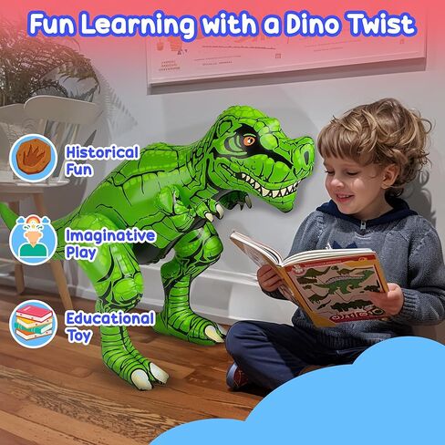 ديناصور رابتور قابل للنفخ من فورست آند تويلفث، بطول 2 قدم، ديكور مثالي لحفلات حمام السباحة، وحفلات أعياد الميلاد، والمنزل، ولعبة تعليمية ممتعة، عبوة من قطعتين (رابتور) in Kuwait