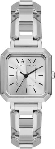 AX Armani Exchange Women's Watch, Square Watch for Women with Stainless Steel or Leather Band in Saudi Arabia