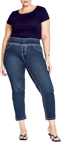 Avenue Women's Plus Size Jean Butter Pull on in Saudi Arabia