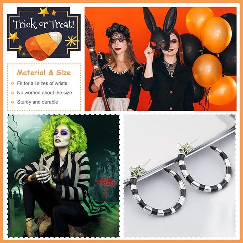 Coral Snake Earrings Halloween Horror Snake Hoop Earrings Gothic Earrings for Women Cosplay Costume Halloween Accessories in Kuwait