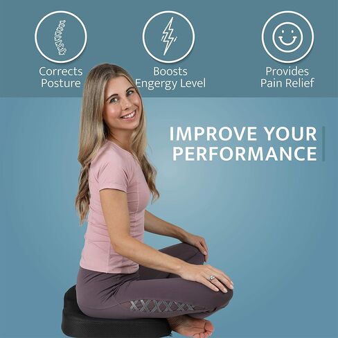 Kölbs Memory Foam Seat Cushion, Gel Infused Ventilated, Coccyx Cushion Office Car Chair Cushion, Tailbone Pain Relief Cushion - Lumbar Cushion - Sciatica Pillow for Sitting in Saudi Arabia