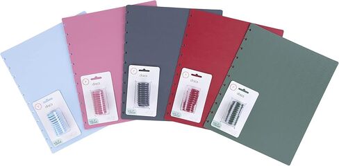 Talia Discbound Notebook - Cover and Disc Set (Assorted 12pk with Discs, Junior Set) in Saudi Arabia