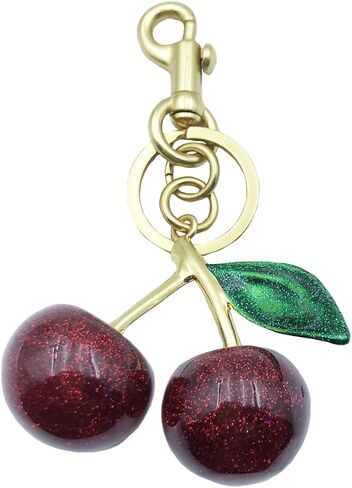 Unpafcxddyig Cherry Keychain بريق حقيبة الكرز الساحرة لحقائب اليد والمحافظ in Kuwait