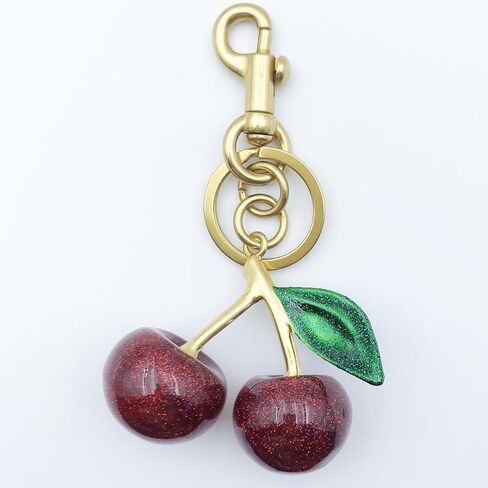 Unpafcxddyig Cherry Keychain بريق حقيبة الكرز الساحرة لحقائب اليد والمحافظ in Kuwait
