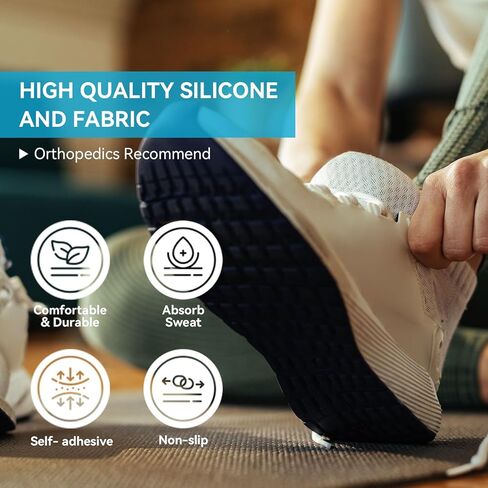 Sumifun Adjustable Orthopedic Heel Lift - 2 Layer Shoe Lift for Uneven Legs, Leg Length Discrepancies, Heel Spurs, Heel Pain, Sports Injuries, and Achilles tendonitis, Gray, Large in Kuwait