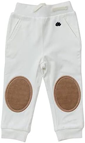 Viscose Baby Pants with Knee Pads, Soft Toddler Pants for Boys & Girls, Baby Boy Pants & Baby Girl Pants 12M-5T (Olive, 4T) in Kuwait