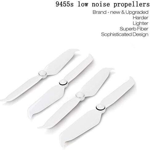 4 قطع مراوح بديلة منخفضة الضوضاء دعامة 9455S شفرات لـ DJI Phantom 4 Pro V2.0/Phantom 4 Pro/Phantom 4 مراوح متقدمة باللون الأبيض in Saudi Arabia