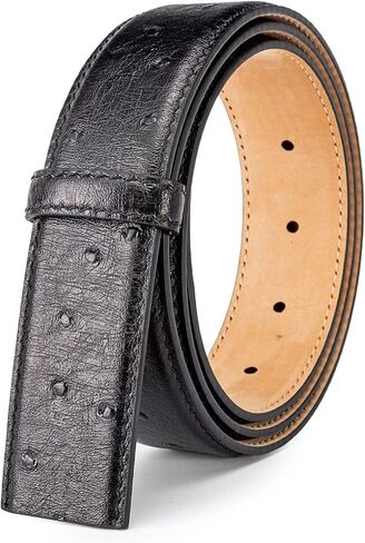 Vatee's Men's Adjustable Replacement Belt Strap Without Buckle Top Grain Genuine Leather 1.5"(38mm) / 1.34"(34mm) Wide in Saudi Arabia