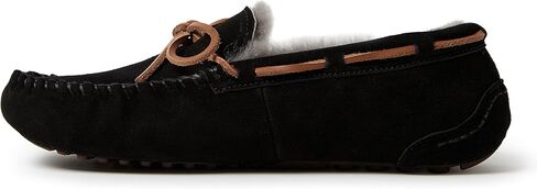 Fireside by Dearfoams Men's Victor Shearling Moccasin with Tie Slipper in Kuwait