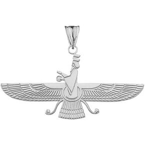 Dainty 14k Gold Faravahar Pendant