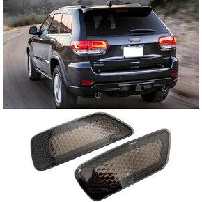 عاكس المصد الخلفي الأسود لسيارة جيب جراند شيروكي كومباس 2011-2018 دودج رحلة؛ ضوء أسود يسار ويمين in Kuwait