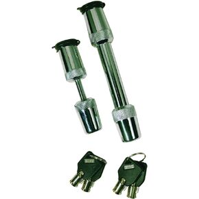 Trimax T3-5/8" Receiver & Tc1-7/8" Span Coupler Lock-Keyed Alike Set TM31, Clam Packaging, Chrome