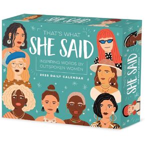 Willow Creek Press "That's What She Said" Daily 2025 Box/Desk Calendar (5.86" x 4.72")