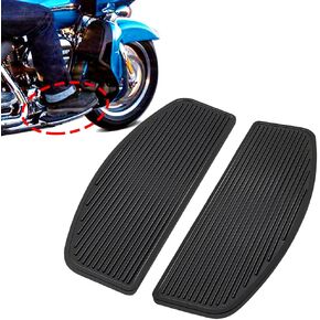 Front Rubber Rider Insert Footboard Floorboard Foot Peg Footrest Pad Compatible WIth Harley Touring Softail Road King Electra Glide 1986-2020