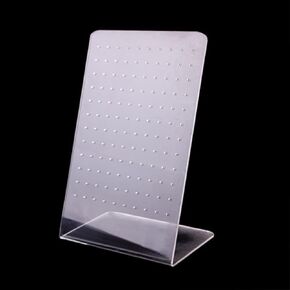 1 Piece Acrylic Earrings Holder 120 Holes Earrings Hanger Earring Display Holder Earring Rack Holder Earrings Display Stand Jewelry Display Stand Ear Studs Holder Ear Studs Display Rack, Clear