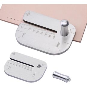 TLKKUE Leather Stitching Punch Aid Plate Leather Working Tools for Pull up Prong Punch Leather Crafting Tools Accessories Stainless Steel Claw Punch Partner