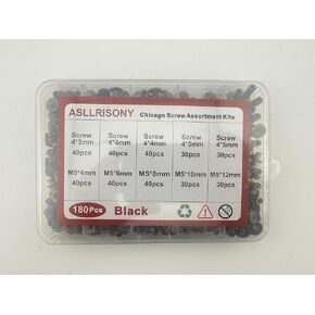 ASLLRISONY 110 مجموعات براغي شيكاغو مجموعة متنوعة، 8 أحجام من المسامير الجلدية ذات الرأس المسطح المستديرة، تستخدم للحرف الجلدية، والملابس، والأحذية، والأحزمة، والحقائب، والمواد المصنوعة حسب الطلب (فضي) in Saudi Arabia