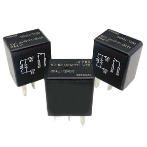 3-Piece Set 871E-1A-D-R1 U15 Relay, 12VDC 35A 4-Pin Multi-Purpose OEM Automotive Relay
