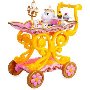 Disney Beauty and The Beast ''Be Our Guest'' Singing Tea Cart Play Set