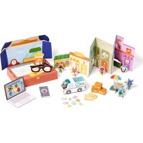 Sago Mini Big City, Activity Box with Pretend Play Toys & a Collectible Toy Figure, Kids Toys for Boys & Girls Ages 3 and up