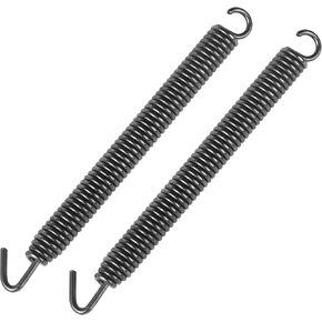 130mm Motorcycle Exhaust Pipe Spring, Stainless Steel Exhaust Pipe Muffler Springs Swivel for Motorbike 2 pcs