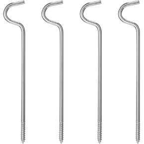 4 Pcs Single Curtain Rod Support, Curtain Rod Bracket Metal Curtain Rod Support Hanger Without Screws for Curtain Rod