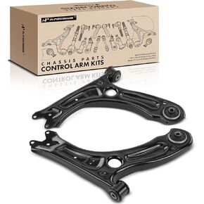 A-Premium 2 x Front Lower Control Arm, with Bushing, Compatible with Volkswagen Jetta 2011-2018