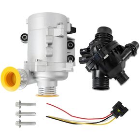 11517586925 11517563183 Electric Water Pump with Thermostat and Bolt Fits for 128i 325i 328i 528i 530i X3 Professional Engine Water Pump Replacement Parts