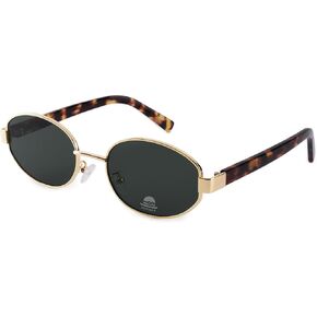 FURTALK Retro Oval Sunglasses Womens UV400 Protection Trendy Sun Glasses Sunnies Shades FT8219