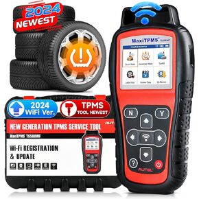 Autel MaxiTPMS TS508WF Relearn Tool (Original 2024 Newest) Upgraded of TS508, TS601, Program MX-Sensors(315/433 MHz), Activate/Relearn All Sensors, TPMS Reset, Read/Clear TPMS DTCs, Free Update