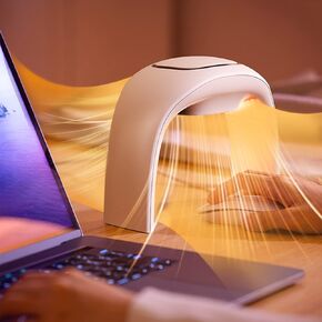 Heated Mouse Pad Hand Warmer, [ Upgraded Chip, Longer Lifespan]110V Heated Desk Warmer for Office Gaming Adjustable Temperature with 5ft Cable,Xuenair Desktop Hand Warmer for Kids Men and Women--White