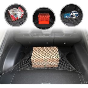 Floor Style Automotive Trunk Mesh Cargo Net for Kia V6 Light Wind GT-Line 2022-2024 - Premium Trunk Organizer and Storage - Luggage Net for Crossover - Best Car Organizer for Kia EV6