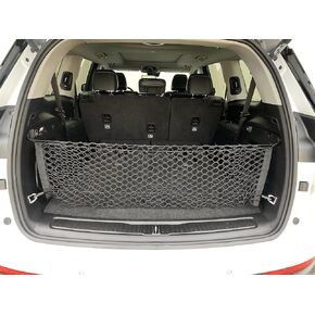 Envelope Style Mesh Trunk Cargo Net for Jeep Grand Cherokee L 7 Seats 2021-2024 - Trunk Organizers and Storage - Vehicle Carrier Organizer for Jeep Grand Cherokee 4xe L - Long