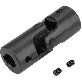 Coupling Shaft DIY Steering Rotatable Universal Joint Motor Coupling Connector Black 15x32x85mm