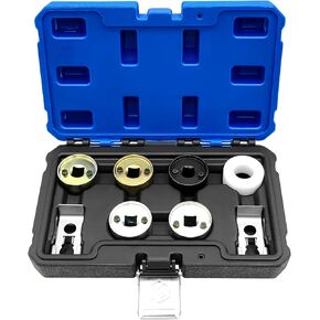 8 Piece Engines Camshaft Adjusting Socket Set, Camshaft Central Valve Socket Set Compatible with VW Audi EA888 1.8 2.0 TFSi Chain Driven T10352, T10352-1, T10352-2, T10352-3, T10352-4, T40267, T10368
