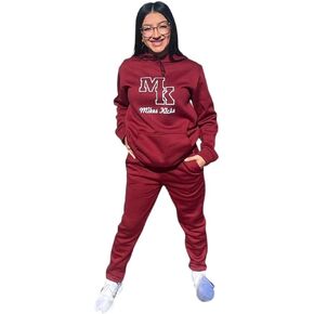 MIKE'S KICKS UNISEX HOODIE SWEATSUIT PULLOVER HOODED TRACKSUIT 2 PIECES TOP WITH SWEATPANTS CASUAL WEAR LONG SLEEVE