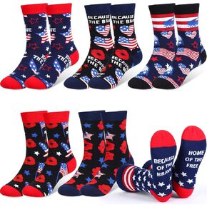 Haysandy 12 Pairs Veteran Cotton Socks Veterans Day Gift for Veteran Military Veteran Socks Birthday Christmas Gift for Army Veteran Men Grandpa Papa