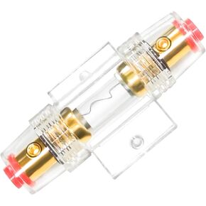 1PCS 60A AGU نوع الصمامات مع 60 أمبير الصمامات وقياس 8/10 AWG لصوت السيارة، مكبر للصوت إنذار، شاحنة الصوت، الضواغط، قطع غيار السيارات، السيارات، البحرية، الصناعية / للماء حاملي الصمامات المضمنة