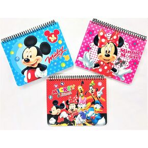 3 Pieces Party Favors Disney Mickey Minnie Mouse & Family Autograph Note Pads Memo Book- (3 Pieces Mickey Minnie & Family)