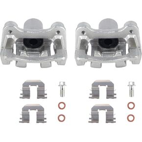 19B6457 19B6456 Rear Brake Caliper Fit for 2011-2014 Hyundai Sonata, 2015 Hyundai Sonata Hybrid, Hybrid Limited, 2011-2014 Kia Optima, 2015 Kia Optima 2.4L L4; LX, EX, EX Luxury, SX